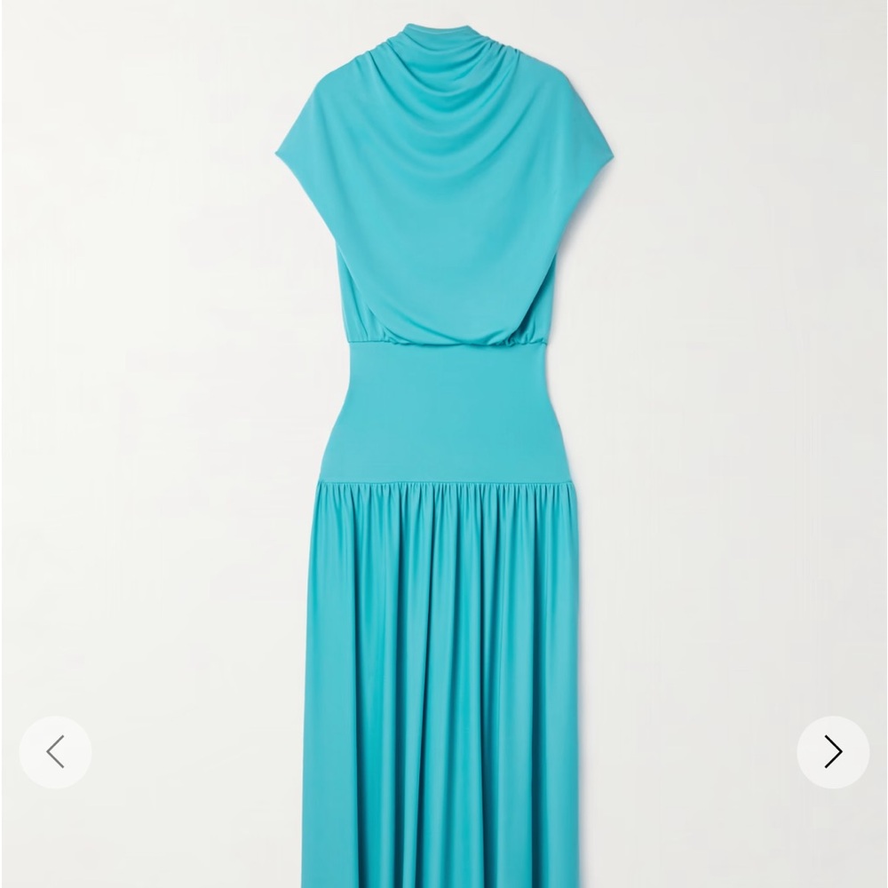 NWT size xs Kallmeyer Victoria draped stretch jersey maxi dress